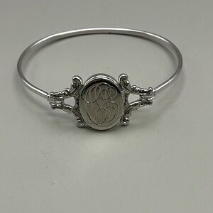Avon Silver Bracelet with Circular locket Medallion